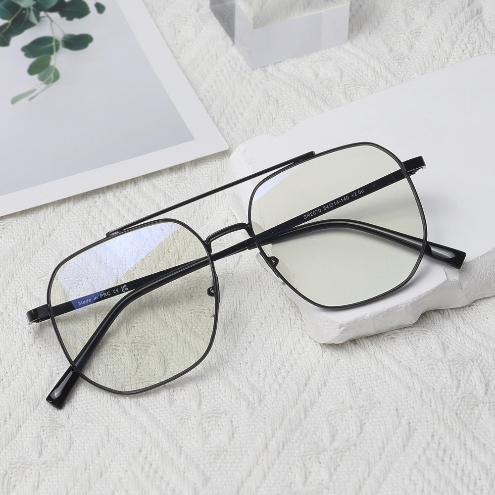 Photochromic Blue Light Blocking Sunglasses & Bag Bundle:  Metro Luxe
