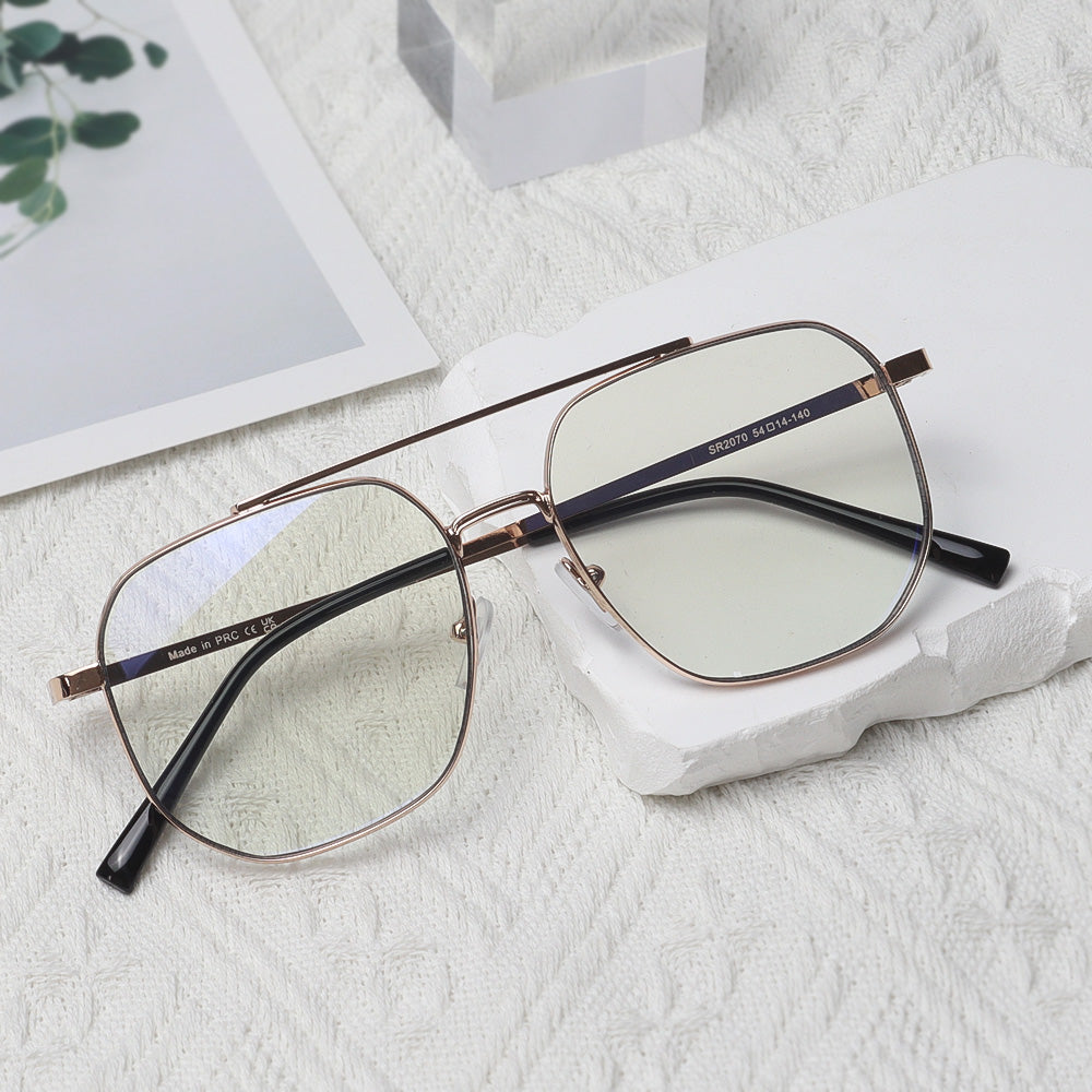Photochromic Blue Light Blocking Sunglasses & Bag Bundle:  Metro Luxe