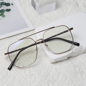 Photochromic Blue Light Blocking Sunglasses & Bag Bundle:  Metro Luxe