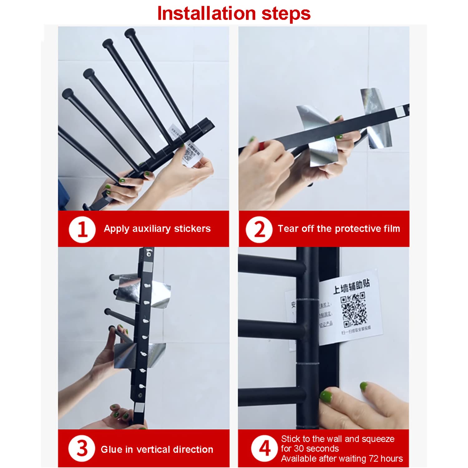 Home: 3 Arm Swivel Towel Rail Organizer for Bathroom, Washing and Kitchen