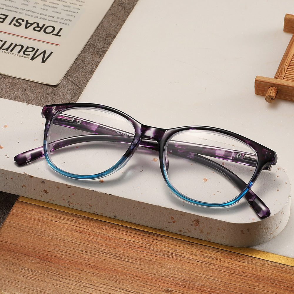 Reading Glasses with Anti-Blue Light Lenses: Molten Flora