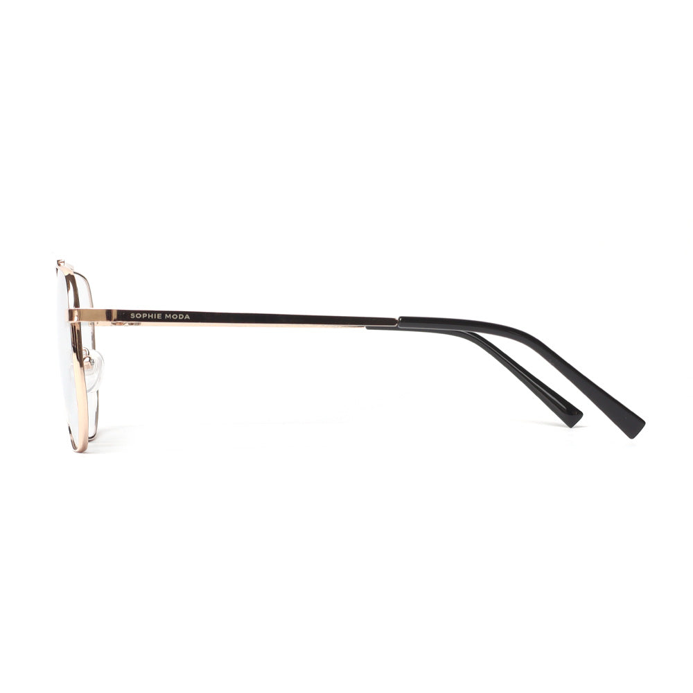 Photochromic Blue Light Blocking Sunglasses & Bag Bundle:  Metro Luxe