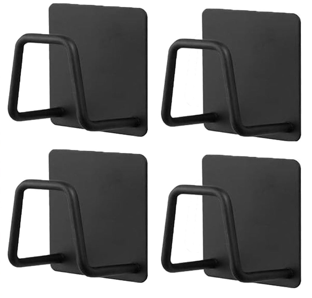 Home: Adhesive Universal Stainless Steel Rack Holder 4 Pcs