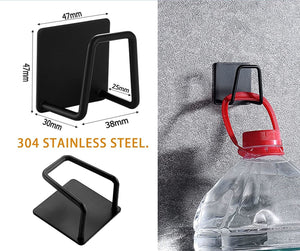 Home: Adhesive Universal Stainless Steel Rack Holder 4 Pcs
