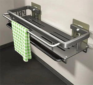 Home: Sink Organizer, Holder, Caddy with Drying Drain for Kitchen & Bathroom