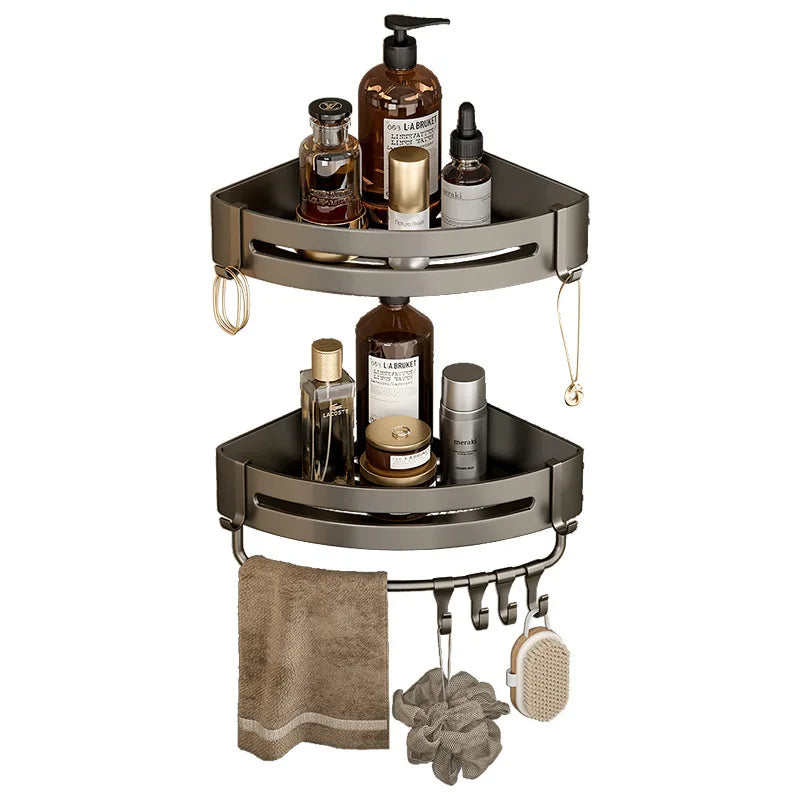 Home: Bathroom Corner Shelf Shower Caddy 2 PCs