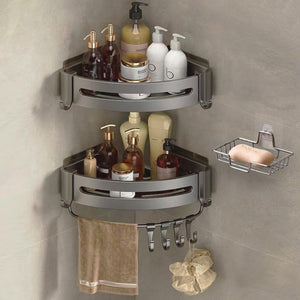 Home: Bathroom Corner Shelf Shower Caddy 2 PCs