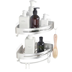 Home: Bathroom Corner Shelf Shower Caddy 2 PCs