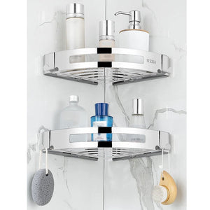 Home: Bathroom Corner Shelf Shower Caddy 2 PCs