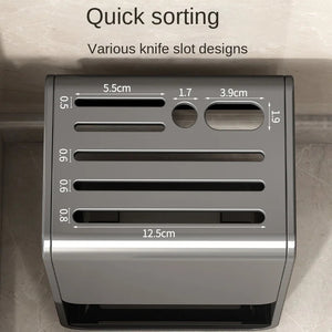Home: Countertop Kitchen Shelf Multi-Function Utensil & Knife Stand