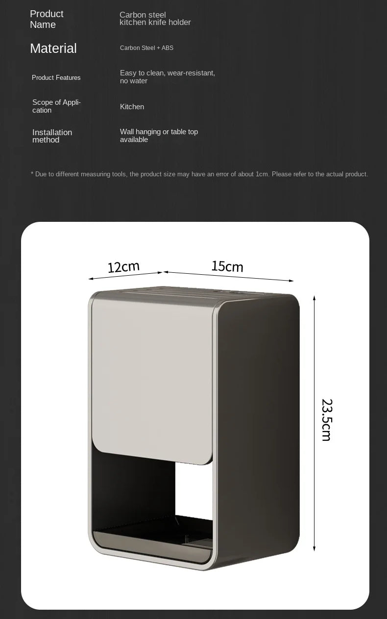 Home: Countertop Kitchen Shelf Multi-Function Utensil & Knife Stand