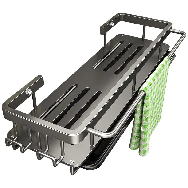 Home: Sink Organizer, Holder, Caddy with Drying Drain for Kitchen & Bathroom
