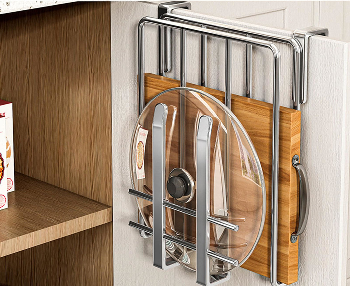 Home: Multifunctional Stainless Steel Cabinet Hanging Organizer ...