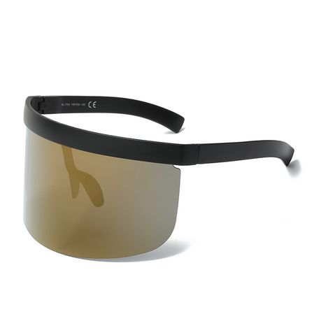 Sunglasses: Oversize Novelty Lens Shield Visor