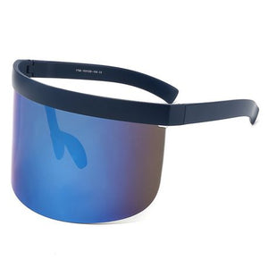 Sunglasses: Oversize Novelty Lens Shield Visor