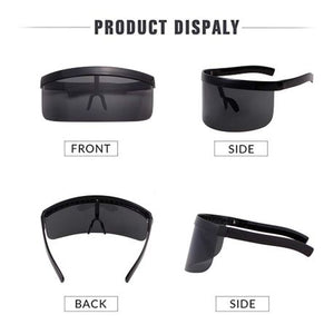 Sunglasses: Oversize Novelty Lens Shield Visor