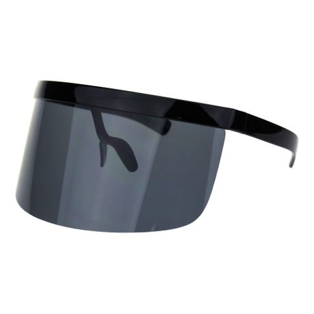 Sunglasses: Oversize Novelty Lens Shield Visor