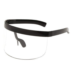 Sunglasses: Oversize Novelty Lens Shield Visor