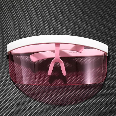 Sunglasses: Oversize Novelty Lens Shield Visor