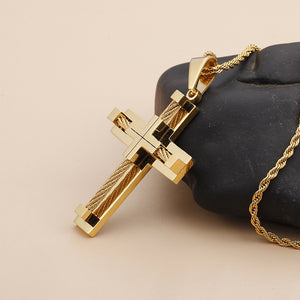 Jewelry: Christian Classic Creative Cross Pendant Necklace V2