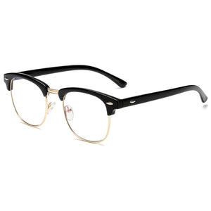 Glasses: Anti-Blue Light Classic Half Rim Optical Frame