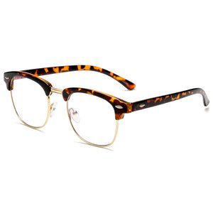 Glasses: Anti-Blue Light Classic Half Rim Optical Frame