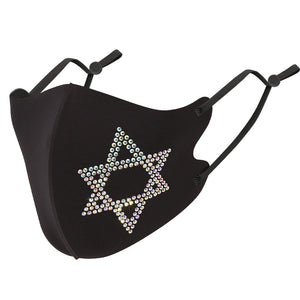 Masks: Ice Cooling Microfibre Sparkling Rhinestone 3D Face Mask (2pcs) - Star V2