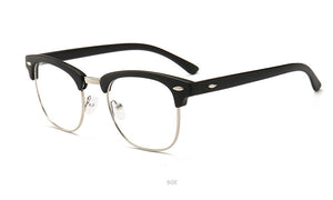 Glasses: Anti-Blue Light Classic Half Rim Optical Frame