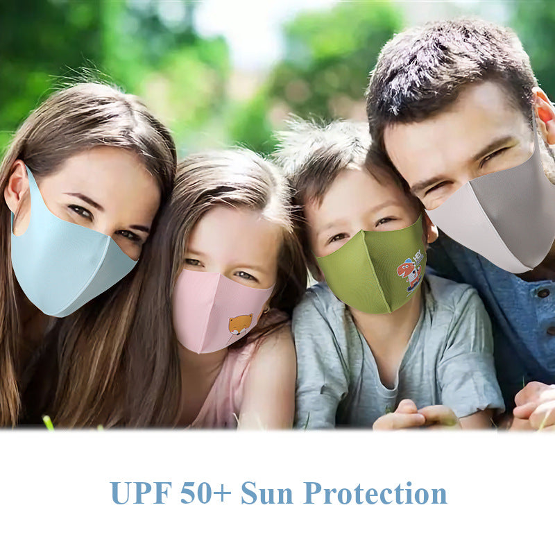 Masks: Kids Ice Cooling Microfibre Washable Cartoon 3D Face Mask (3pcs) KTV3