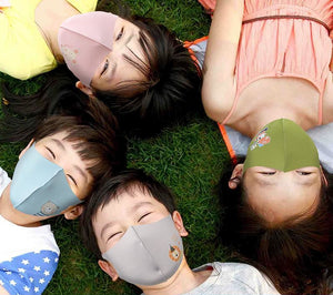 Masks: Kids Ice Cooling Microfibre Washable Cartoon Face Mask (3pcs) Assorted