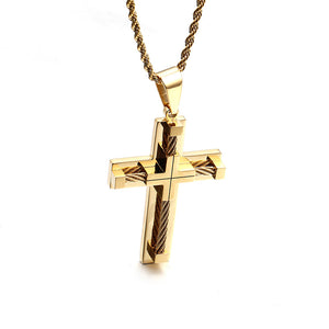 Jewelry: Christian Classic Creative Cross Pendant Necklace V2