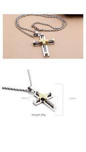 Jewelry: Christian Classic Creative Cross Pendant Necklace V2