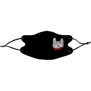 Masks: Ice Cooling Microfibre Sparkling Rhinestone 3D Mask - Cat V1