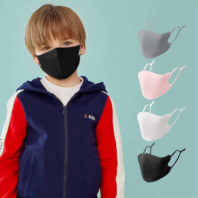 Masks: Kids Nano Silver Cooling Fibre Adjustable 3D Face Mask (3pcs) V ...
