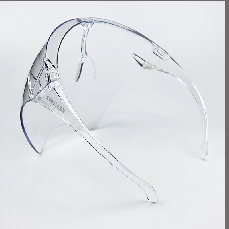 Glasses: Aerodynamic Clear Full Protective Face Shield Multi-Colour