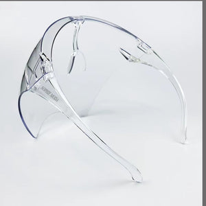 Glasses: Aerodynamic Clear Full Protective Face Shield Multi-Colour