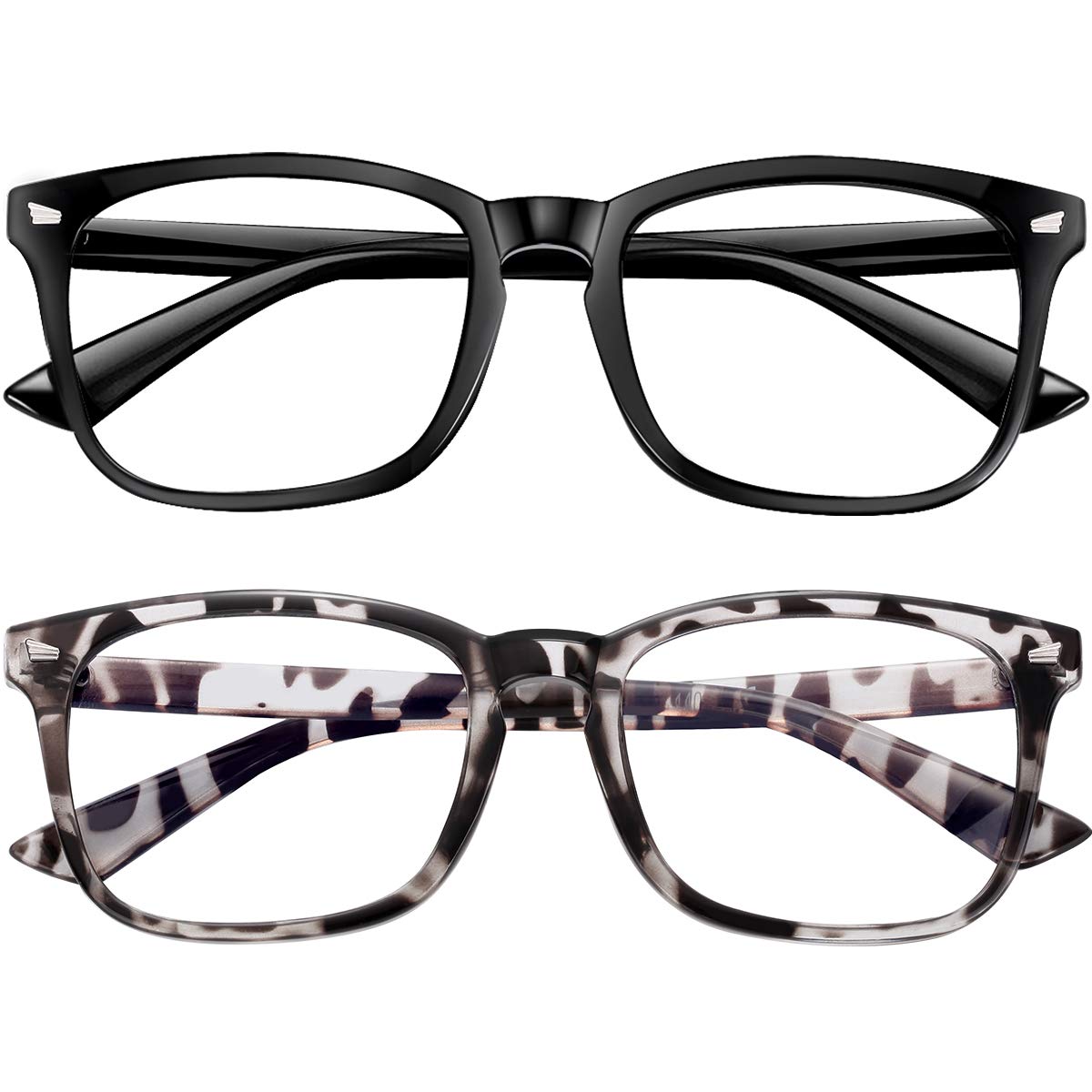 Glasses: Anti-Blue Light Classic Colourful Fashion 2 Pack