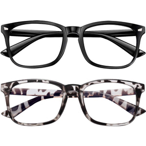 Glasses: Anti-Blue Light Classic Colourful Fashion 2 Pack
