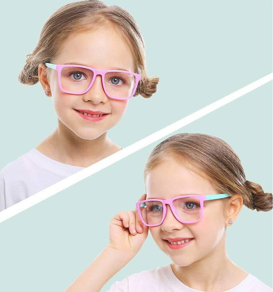 Glasses: Anti-Blue Light Children Fashion Silicone Frame