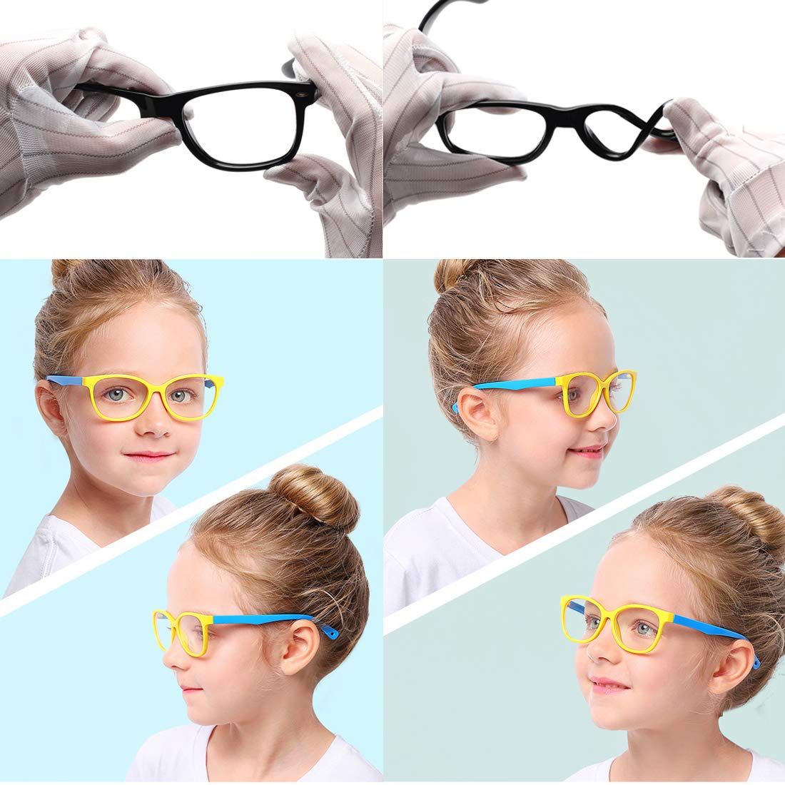 Glasses: Anti-Blue Light Children Fashion Silicone Frame