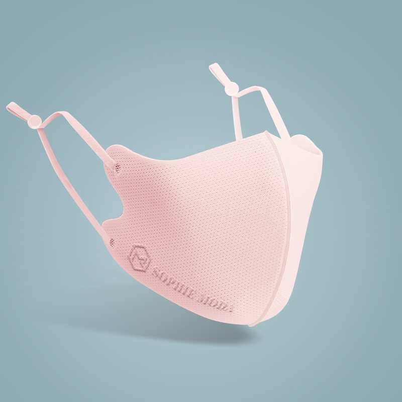 Masks: Nano Silver Cooling Fibre Adjustable 3D Face Mask (3pcs assorted) - V4