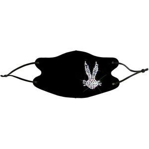 Masks: Ice Cooling Microfibre Sparkling Rhinestone 3D Mask - Bunny