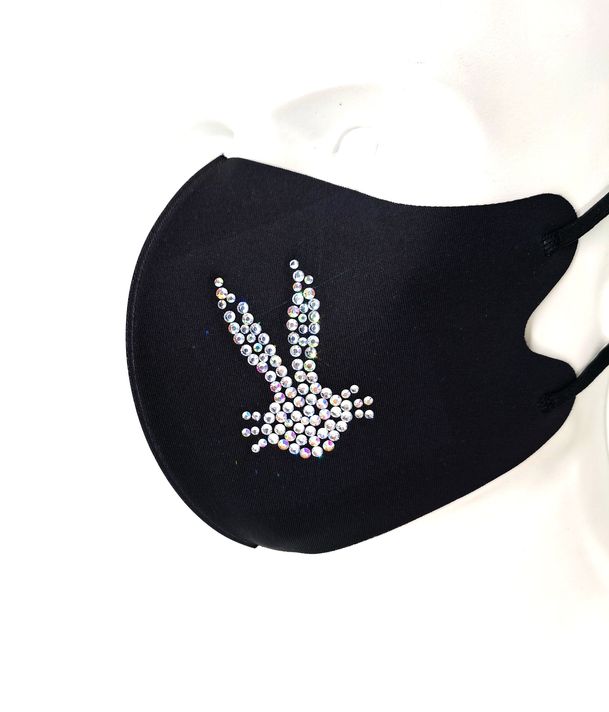 Masks: Ice Cooling Microfibre Sparkling Rhinestone 3D Mask - Bunny