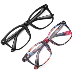 Glasses: Anti-Blue Light Classic Colourful Fashion 2 Pack