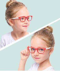 Glasses: Anti-Blue Light Children Fashion Silicone Frame