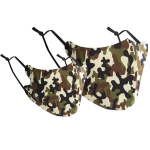 Mask: Ice Cooling Microfiber Family 3D Mask CAMO (1x Adult,1x Kids)