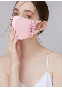 Mask: Ice Cooling Microfibre Ruche Edge Face Masks (3pcs)