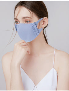 Mask: Ice Cooling Microfibre Ruche Edge Face Masks (3pcs)
