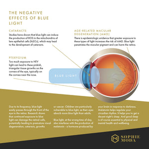 Reading Glasses with Anti-Blue Light lenses - La Moda